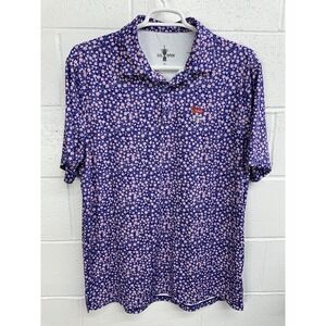 US Open Golf Polo Shirt Size XL Floral Print LACC 123rd Golf Tournament